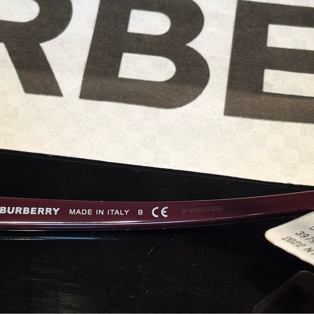 New Burberry BE4365 3979/8H Betty Bordeaux Sunglasses - Picture 12 of 12